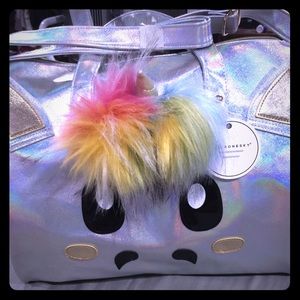 Holographic Weekender UNICORN Face Bag